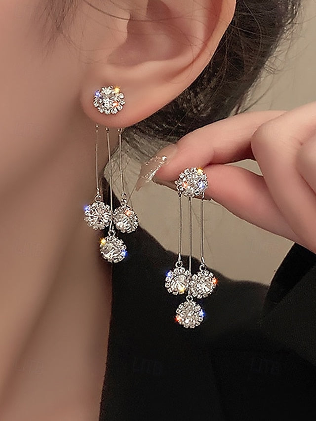 Women Crystal – Elegant Sparkling for Dangle Earrings
