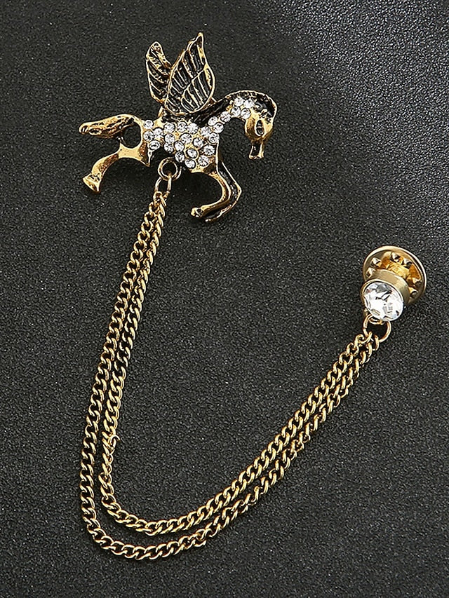 Pin Brooch Lapel with Deer Men's Christmas