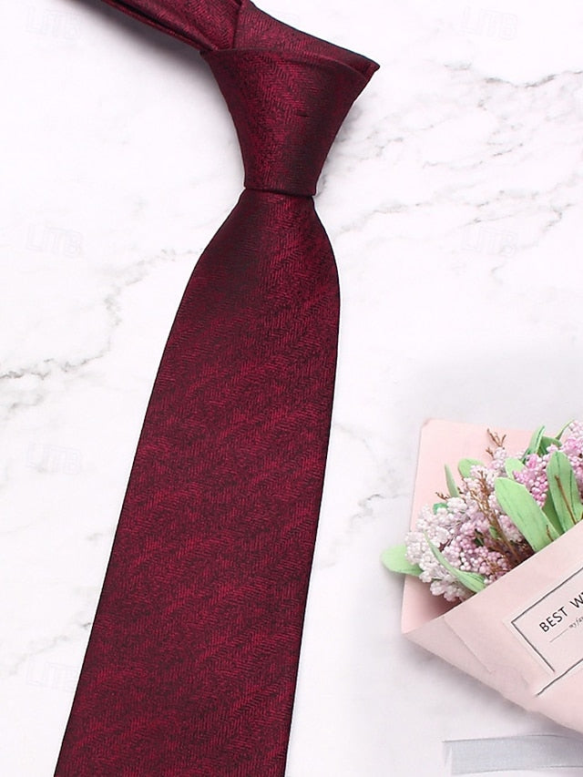 Herringbone Christmas – Tie Stylish Men's Polyester