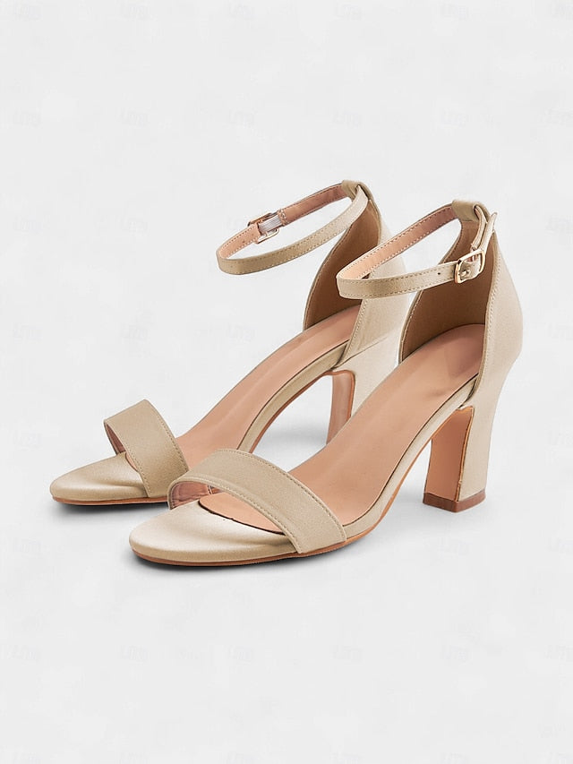 - Light Sandals Blue Toe Strap Open Heel High Women's Ankle