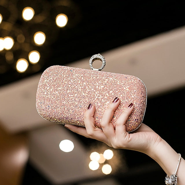 PU Bags Clutch Evening Bag Women's Wristlet Leather