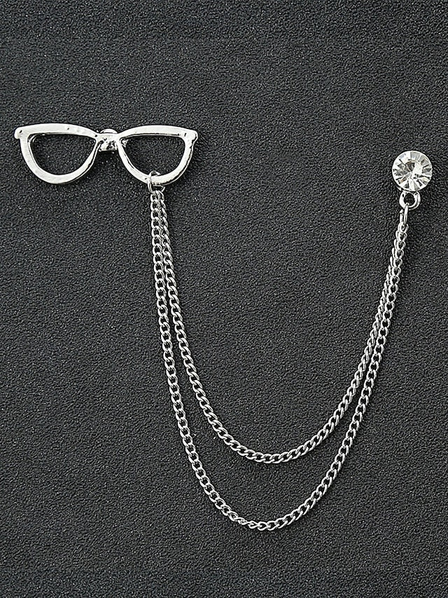 Collar Pins – Reindeer Elegant Men's Christmas Alloy