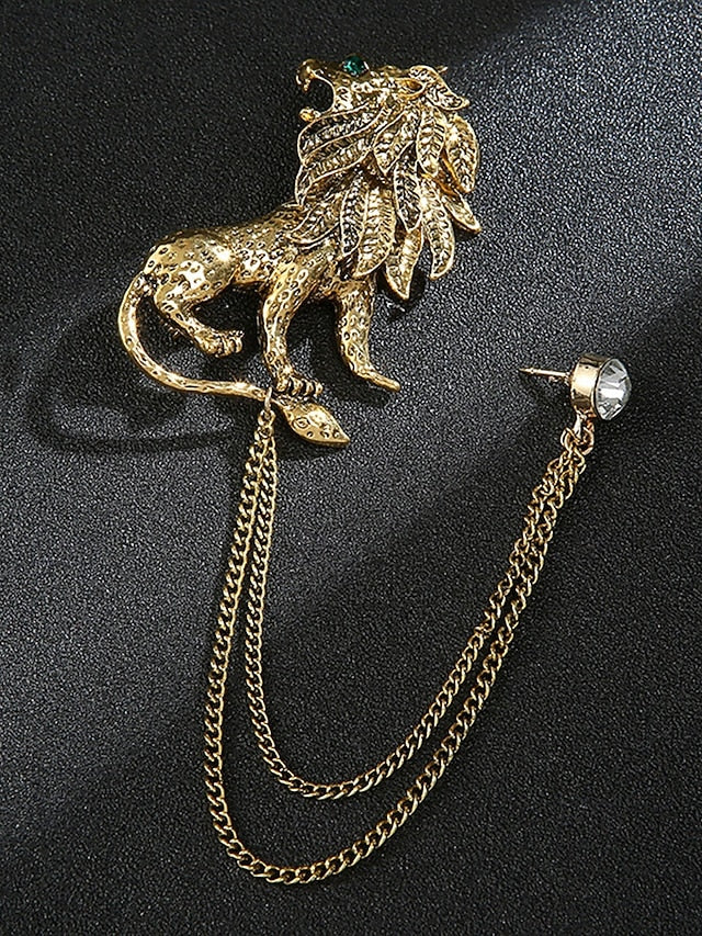 Pin Brooch Lapel with Deer Men's Christmas