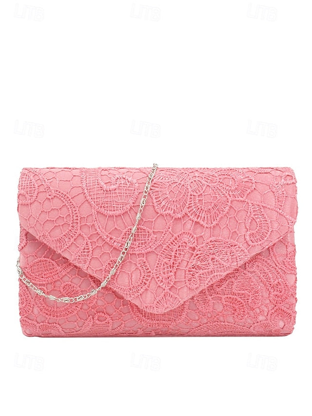 Strap Lace with Evening Clutch Women's Chain Bag