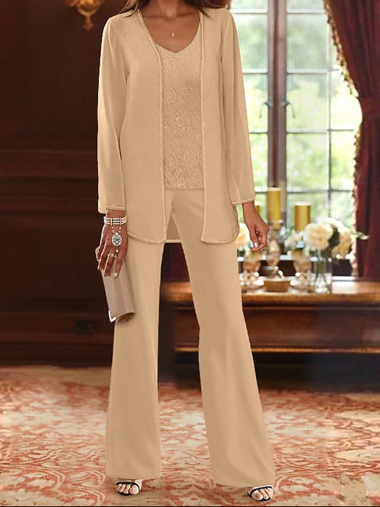 3 Formal Bride of Pantsuit Beach Mother Wedding the Piece