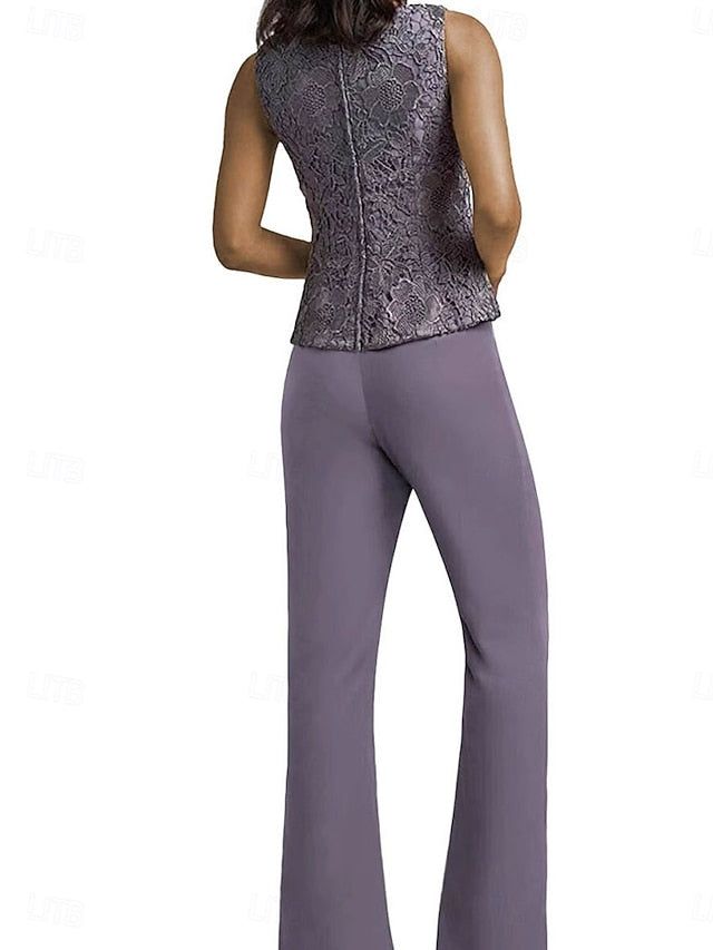 Bride Simple Wedding Mother of the Guest Elegant Pantsuit Dress