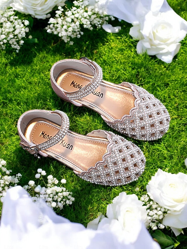 Girls' Rhinestone Jane Scalloped �?Shoes Sparkly Mary