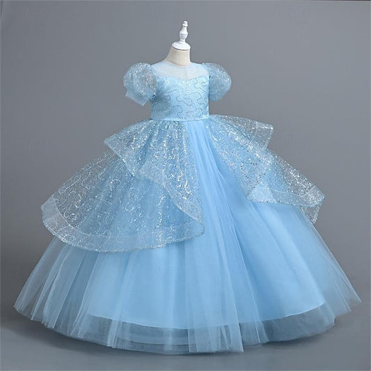 Girl Wedding Party Girls' Dress Flower Performance