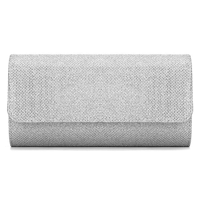 Women's – Clutch Purse Silver Evening Elegant Glitter