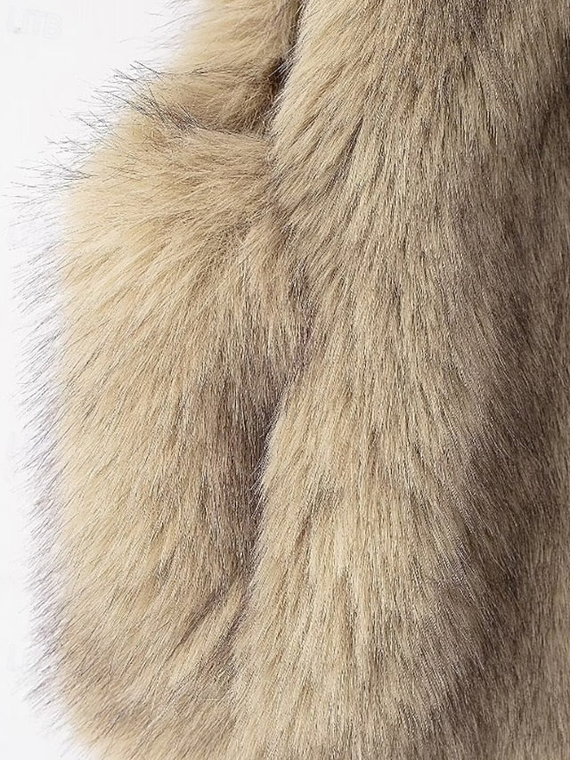 Leathers Fur Vest Faux Coat Furs Comfortable Women's