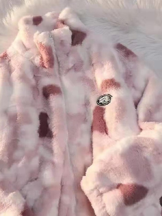 Jacket Fleece Fur Faux Teddy Coat Warm Women's