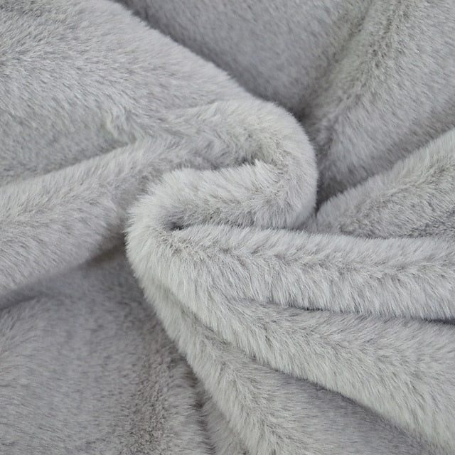 Casual Pocket Faux Warm Fur Comfortable Coat Women's