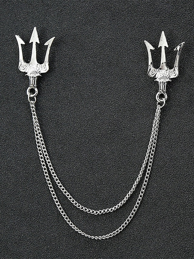 Collar Pins – Reindeer Elegant Men's Christmas Alloy