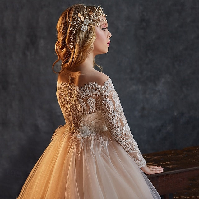 Party Wedding Dress Girls' Girl Flower Princess