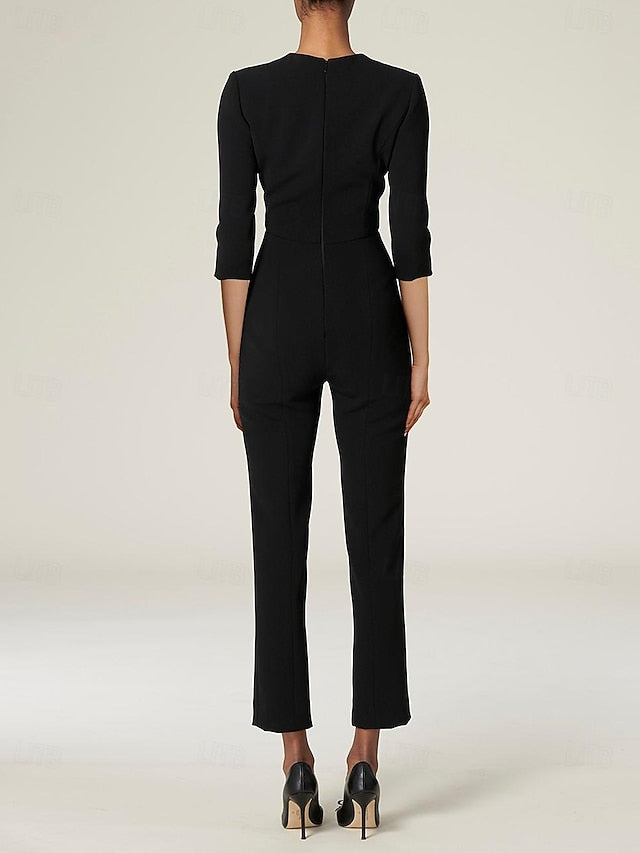 With the Overskirt Mother Jumpsuit Dress of Simple Bride Elegant