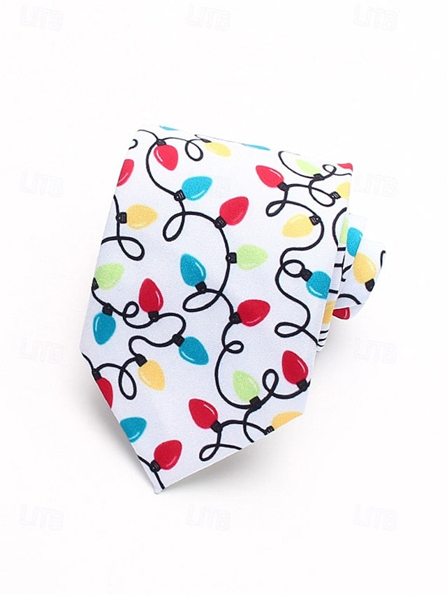 Silk Tie – Fun and Men's Tree Christmas Polyester Santa