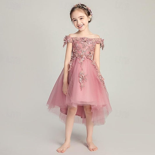 Flower Sequin Toddler Dress Girl Party Girls'
