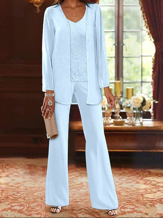 3 Formal Bride of Pantsuit Beach Mother Wedding the Piece