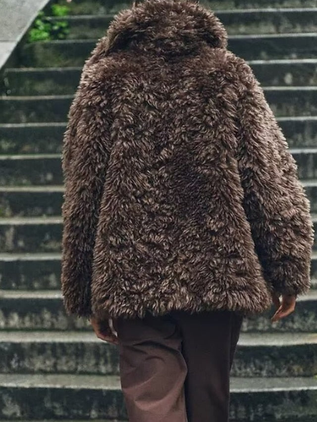 Furs Comfortable Warm Women's Faux Fur Coat Teddy