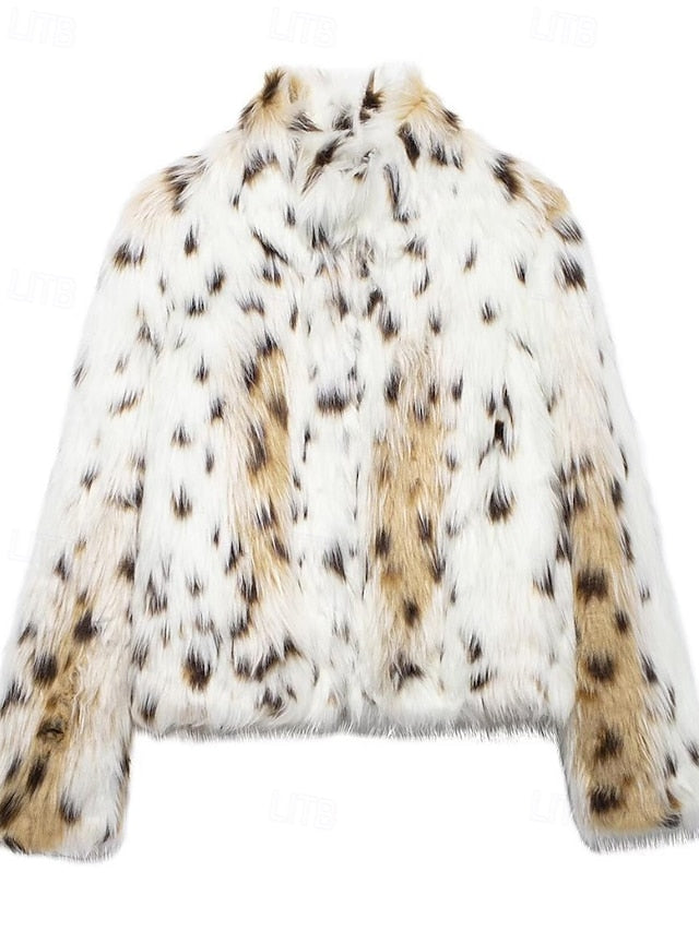 Comfortable Fur Women's Coat Warm Leathers Faux Furs