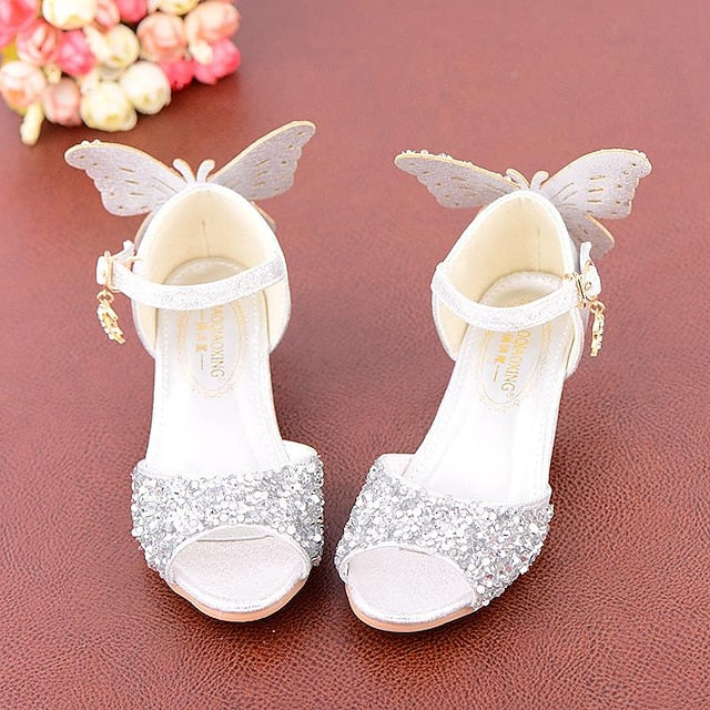 – Sparkly Shoes Butterfly Girls' Glittery Princess