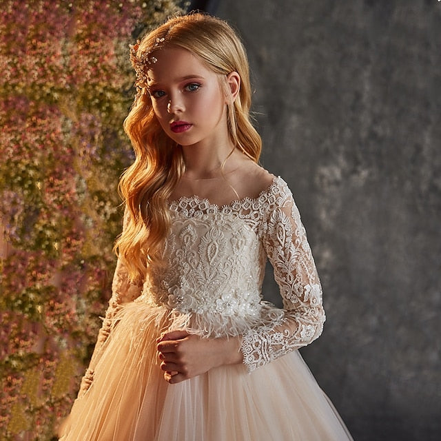 Party Wedding Dress Girls' Girl Flower Princess