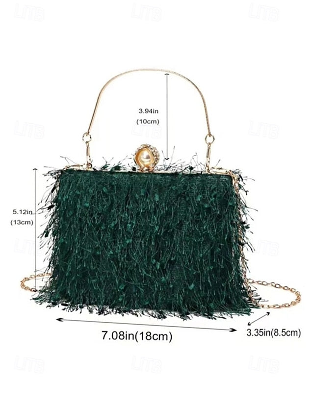 Elegant Red Handbag Christmas – Women's Party Green