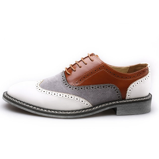in Gatsby-Inspired Men's Oxford Shoes Spectator Wingtip