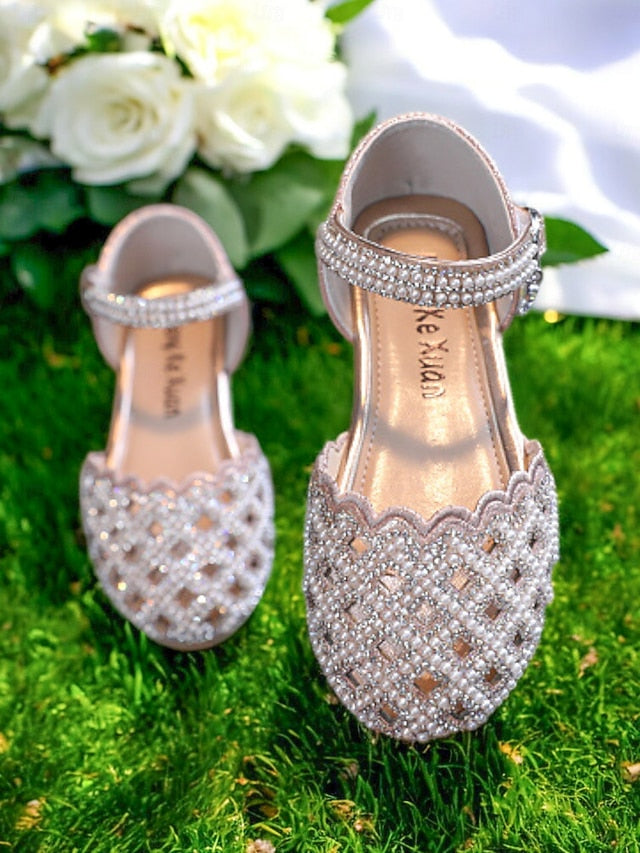 Girls' Rhinestone Jane Scalloped �?Shoes Sparkly Mary