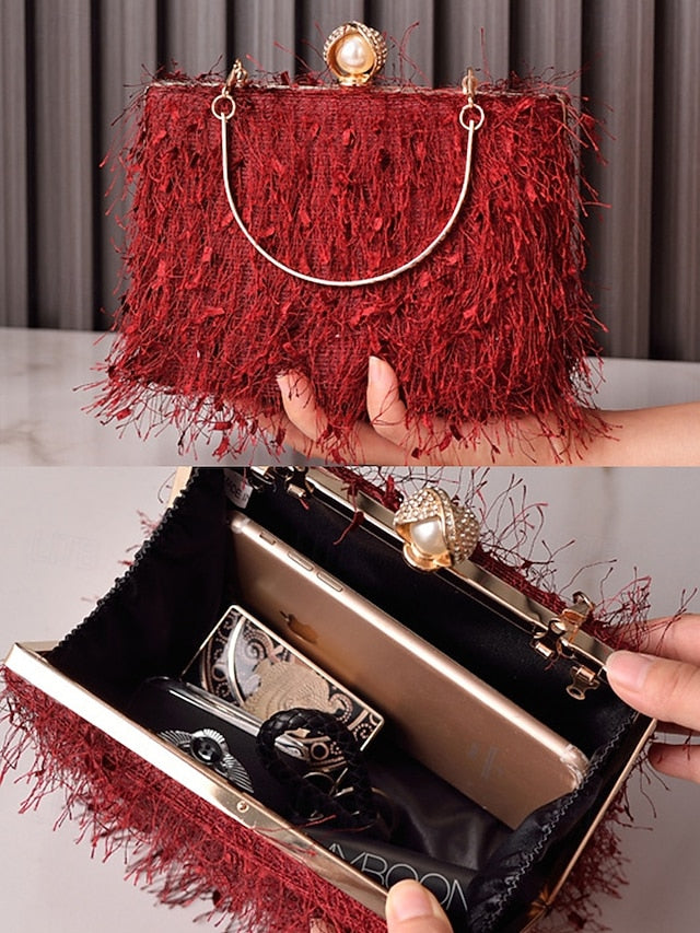 Elegant Red Handbag Christmas – Women's Party Green