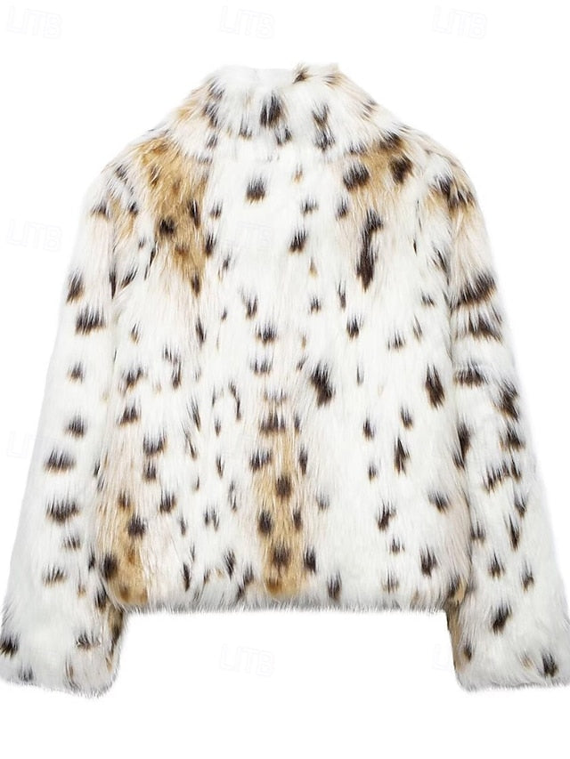 Comfortable Fur Women's Coat Warm Leathers Faux Furs