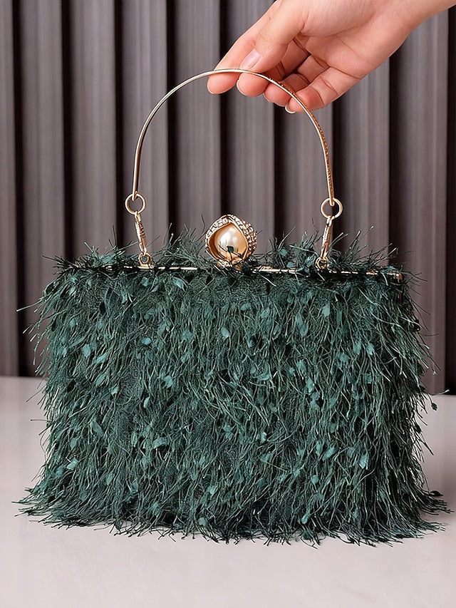 Elegant Red Handbag Christmas – Women's Party Green