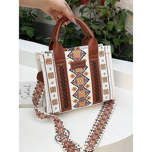 – Ethnic Bag Vintage-Inspired Women's Tote Print Boho