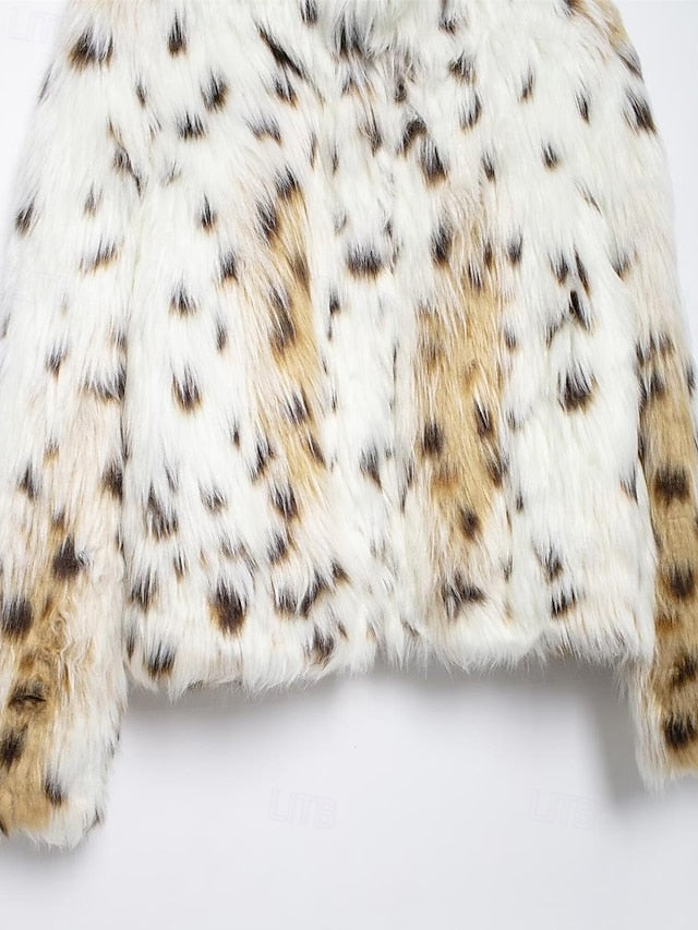 Comfortable Fur Women's Coat Warm Leathers Faux Furs