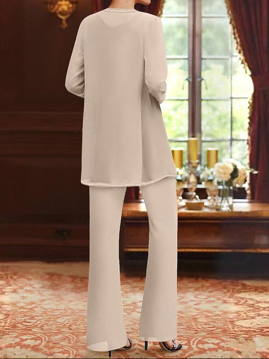 3 Formal Bride of Pantsuit Beach Mother Wedding the Piece