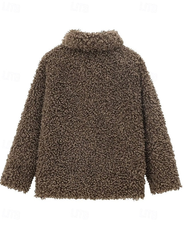 Furs Comfortable Warm Women's Faux Fur Coat Teddy