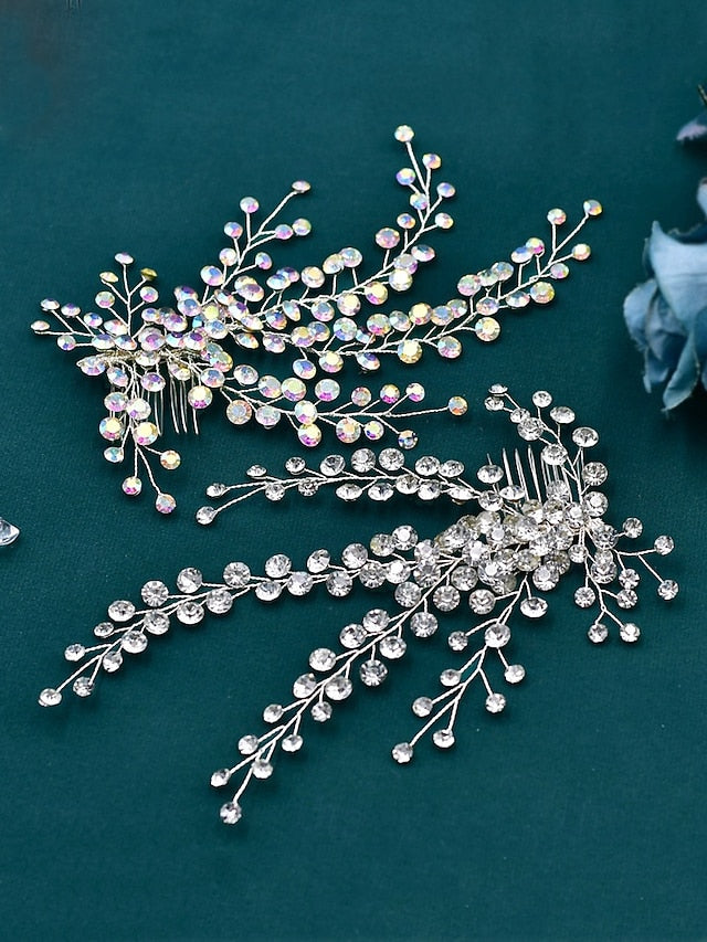 Accessory Elegant and Crystal Hair – Bridal Flower Rhinestone