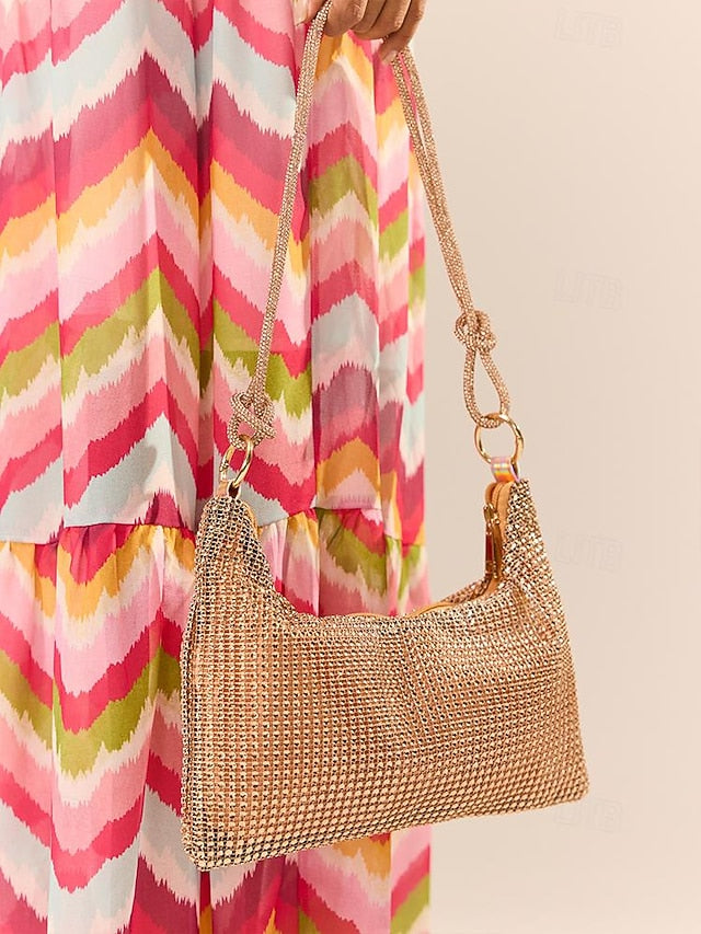 Elegant Evening Women's Shoulder Handbag – Bag Rhinestone