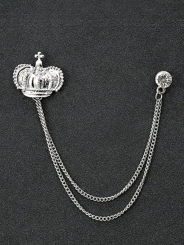 Collar Pins – Reindeer Elegant Men's Christmas Alloy