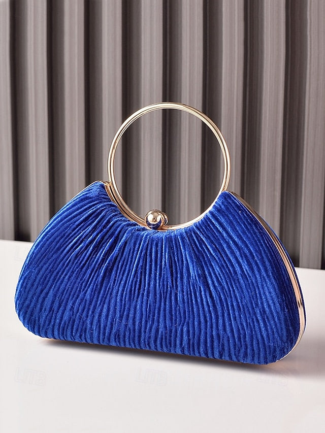 Red Handbag Women's – Elegant Velvet Party Christmas