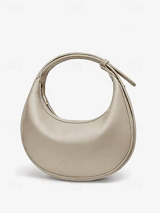Shoulder Bag Crescent Stylish - Elegant Women's White