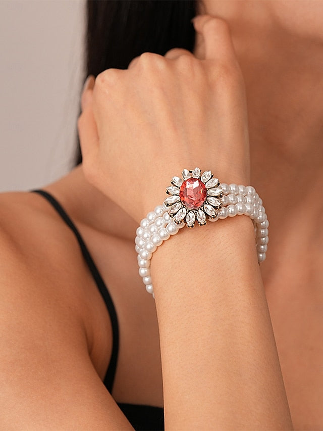 Jewelry with Women's Pearl Set Earrings