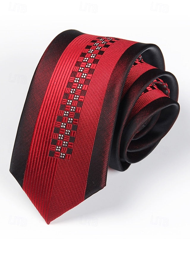 Men's Tie Positioning Narrow Pattern 6cm Stripe -