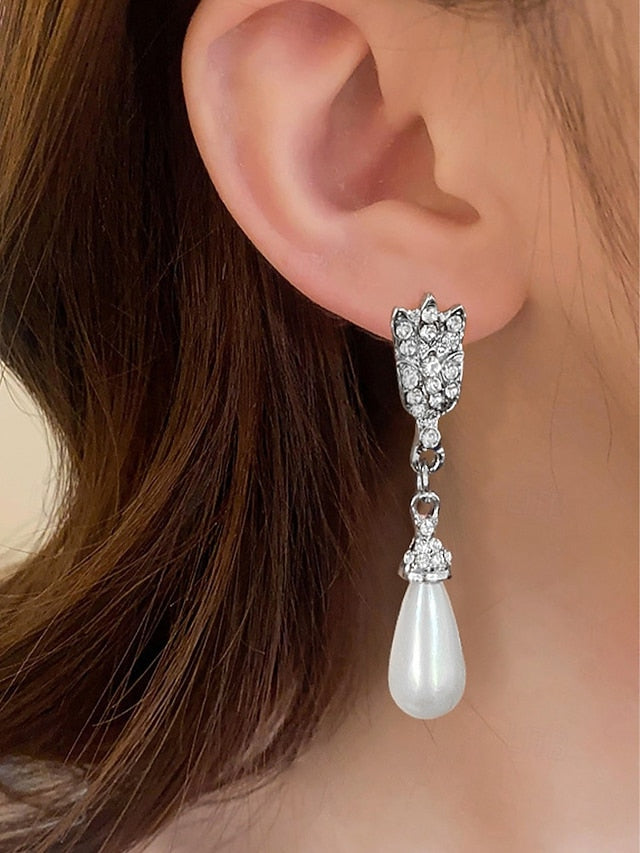 Elegant Bridal Necklace Double-Layer Set Pearl – Jewelry