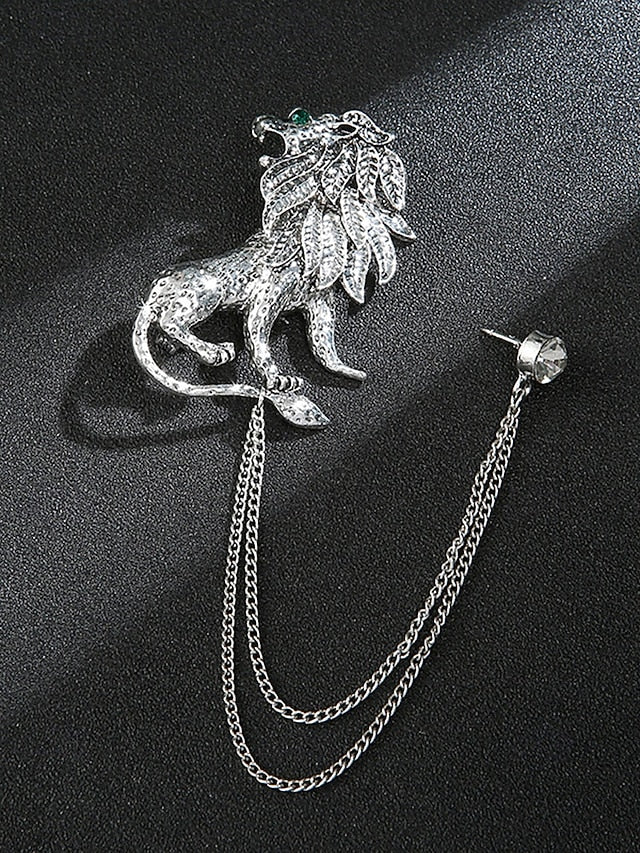 Pin Brooch Lapel with Deer Men's Christmas