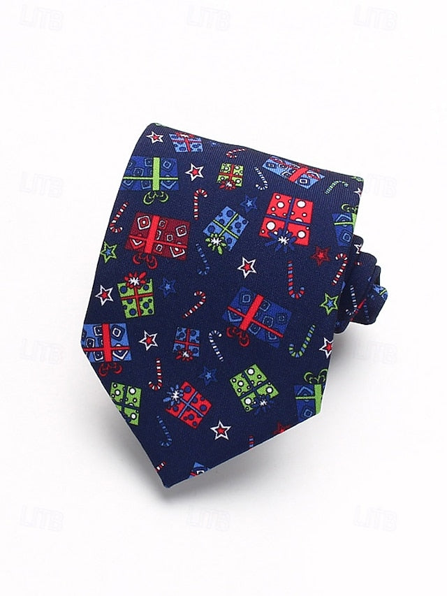 Silk Tie – Fun and Men's Tree Christmas Polyester Santa