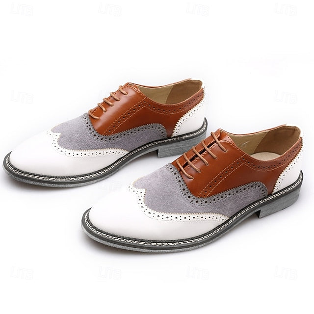 in Gatsby-Inspired Men's Oxford Shoes Spectator Wingtip