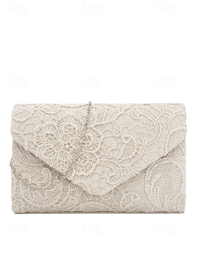 Strap Lace with Evening Clutch Women's Chain Bag